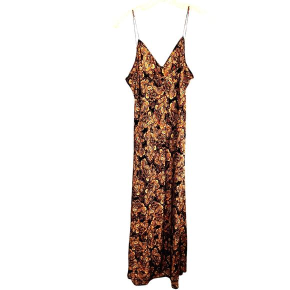 Nili Lotan Medium Women's Sleeveless Brown Maxi BOHO Sun Dress Miss Size 8 10 M - Picture 6 of 7